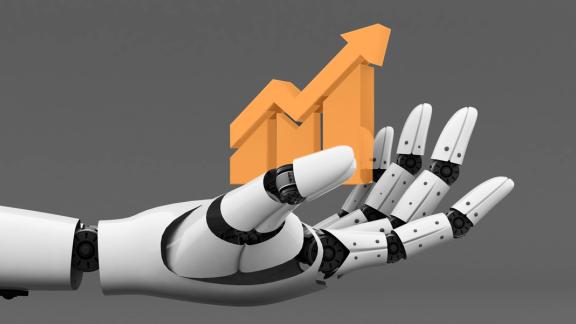 Roboter Hand, RPA Digital Efficiency, Artikel