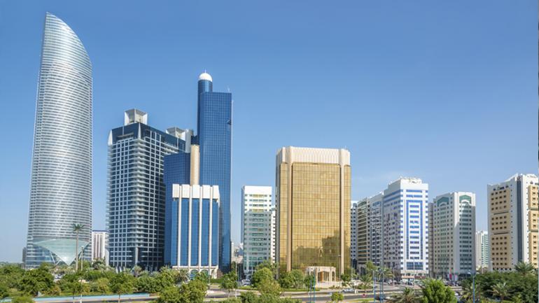 Foto der Hochhäuser in Abu Dhabi.