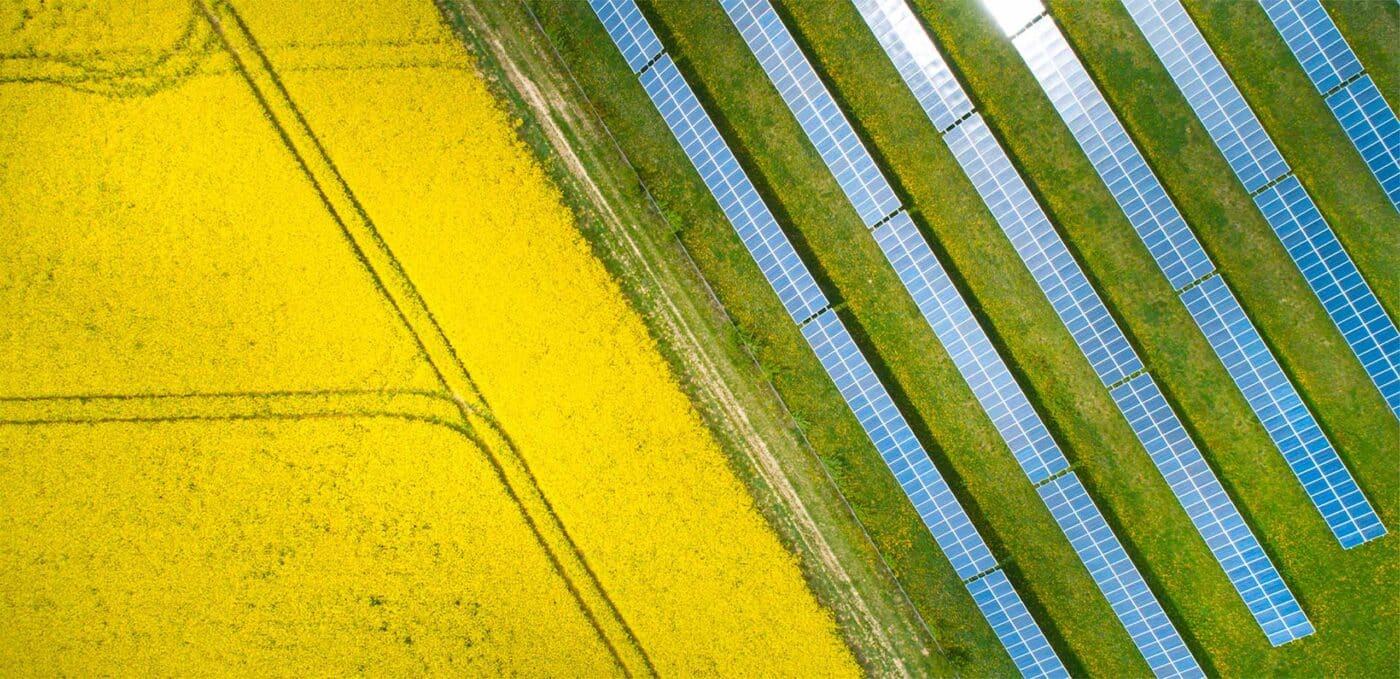 Solar energy on fields