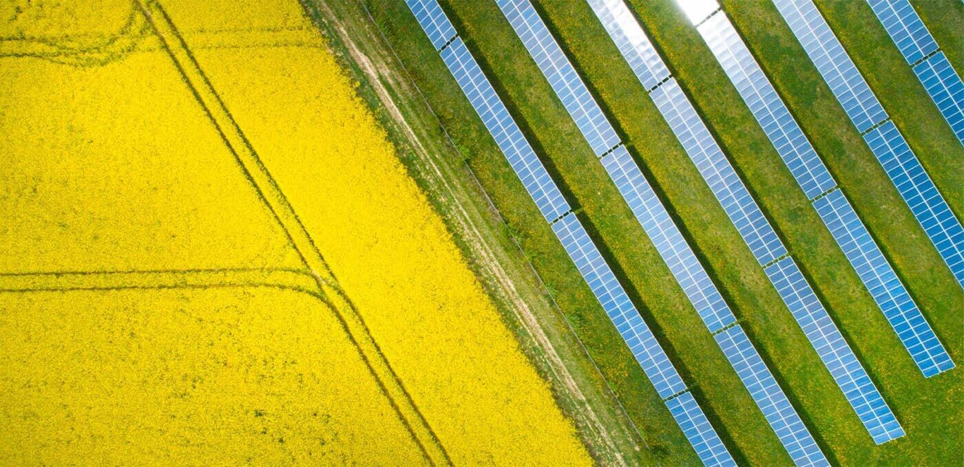 Solar energy on fields